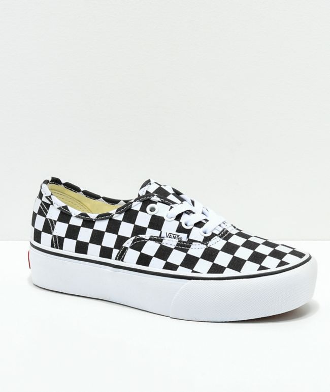 checkerboard vans with laces